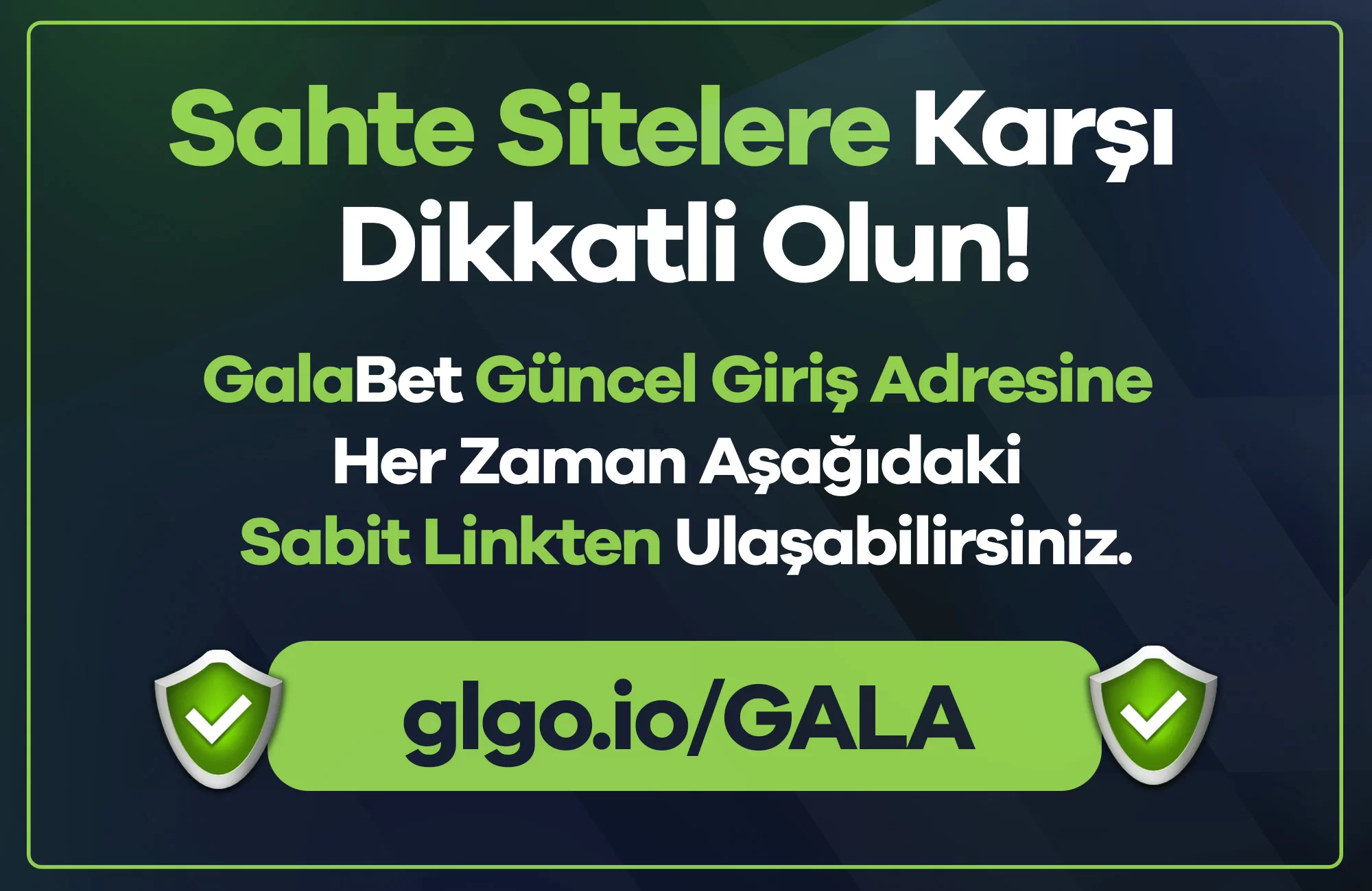 Sahte sitelere karşı dikkatli olun